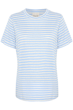 LisaMW Striped Tee Cashmere Blue Striped - 10704599