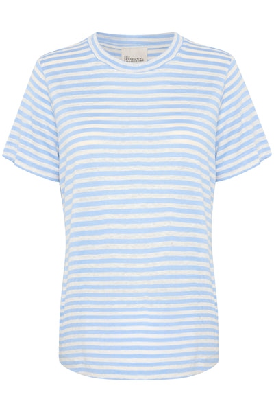 LisaMW Striped Tee Cashmere Blue Striped - 10704599 Thumbnail