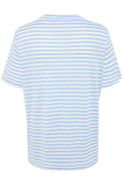 LisaMW Striped Tee Cashmere Blue Striped - 10704599 Thumbnail