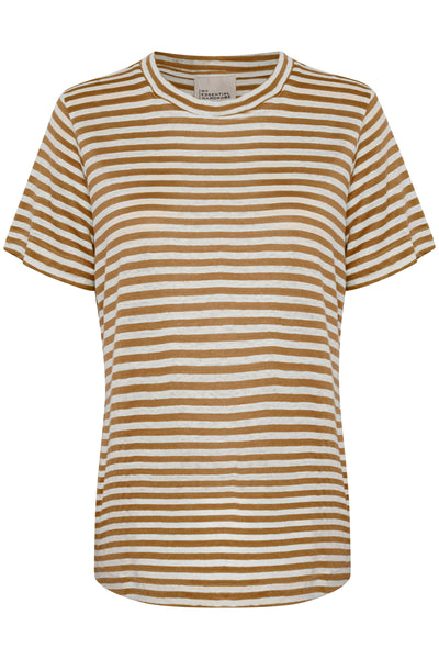 LisaMW Striped Tee Dijon Striped - 10704599 Thumbnail