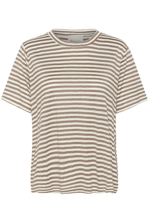 LisaMW Striped Tee Major Brown Striped - 10704599