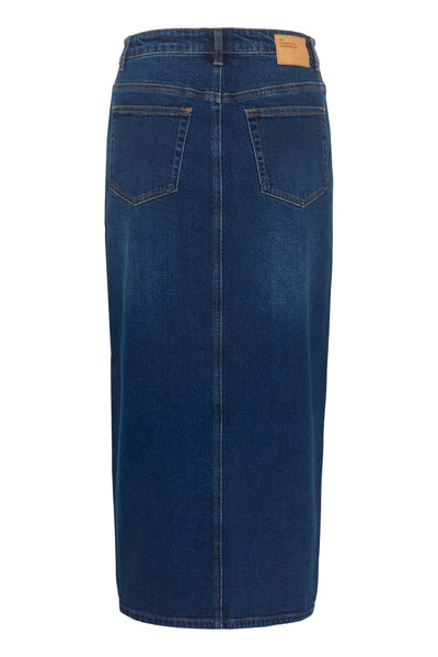 DangoMW 144 Long Skirt Dark blue Wash - 10704621 Thumbnail