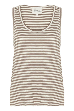 LisaMW Striped Top Major Brown Striped - 10704687