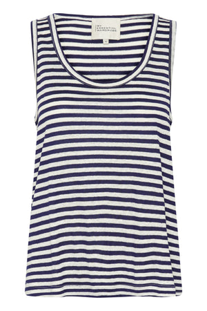 LisaMW Striped Top Dark Sapphire Blue Striped - 10704687