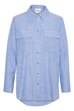 SkyeMW Shirt Delft Blue Striped - 10704690