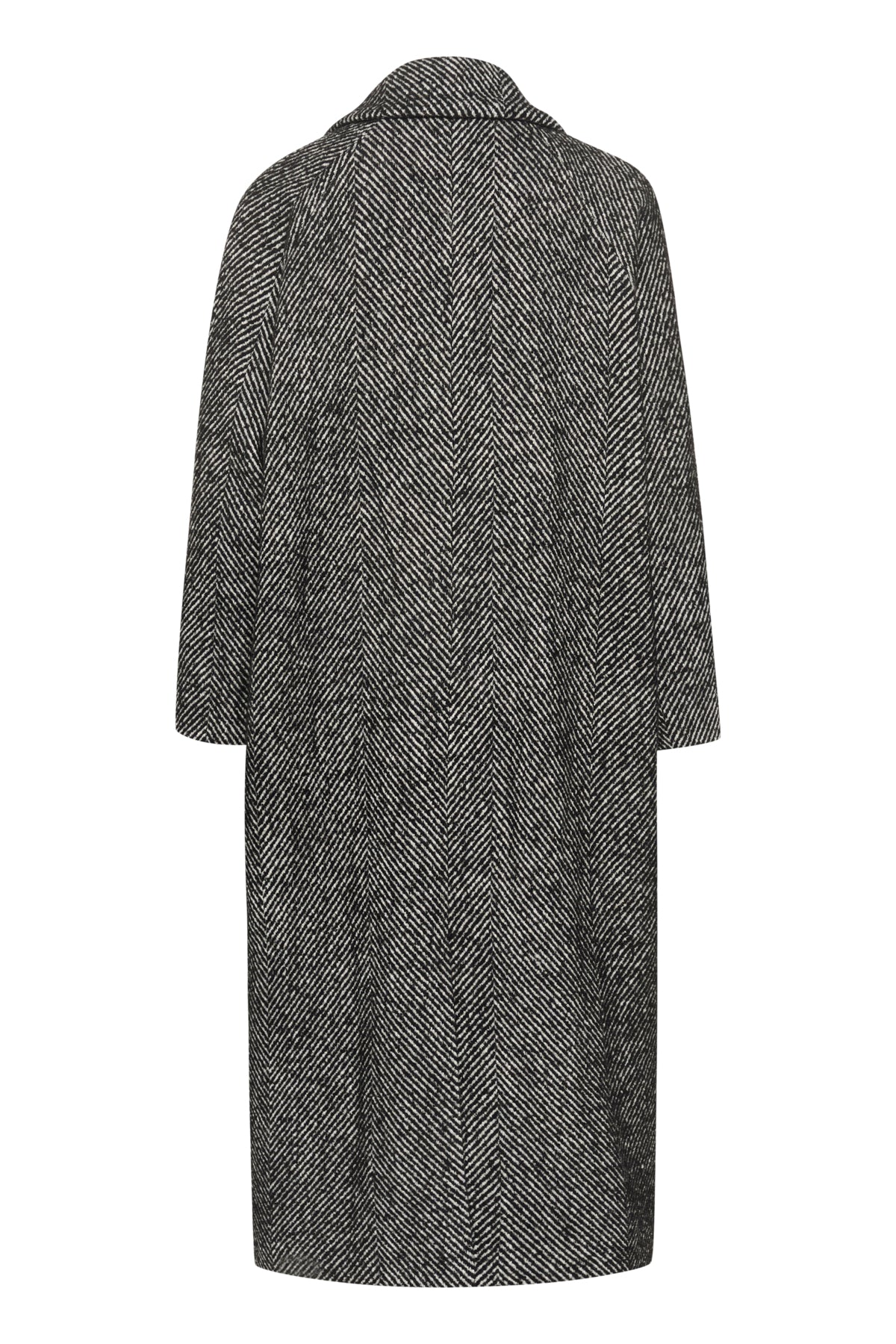 MaggieMW Coat Black - Off White Combo - 10704748