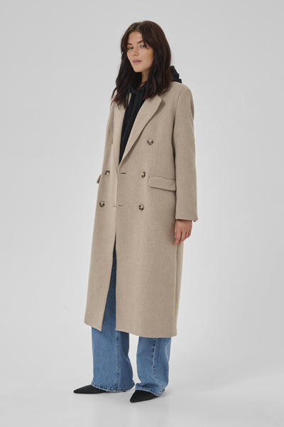 FrannieMW Coat Pure sand - 10704750 Thumbnail