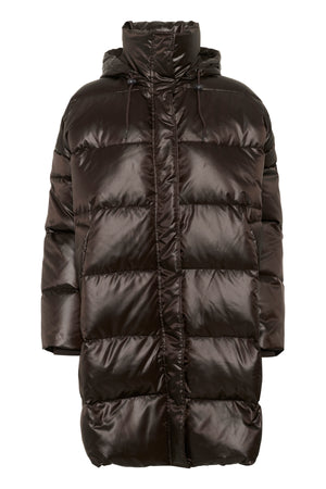 GlossyMW Down Long Jacket Espresso - 10704754