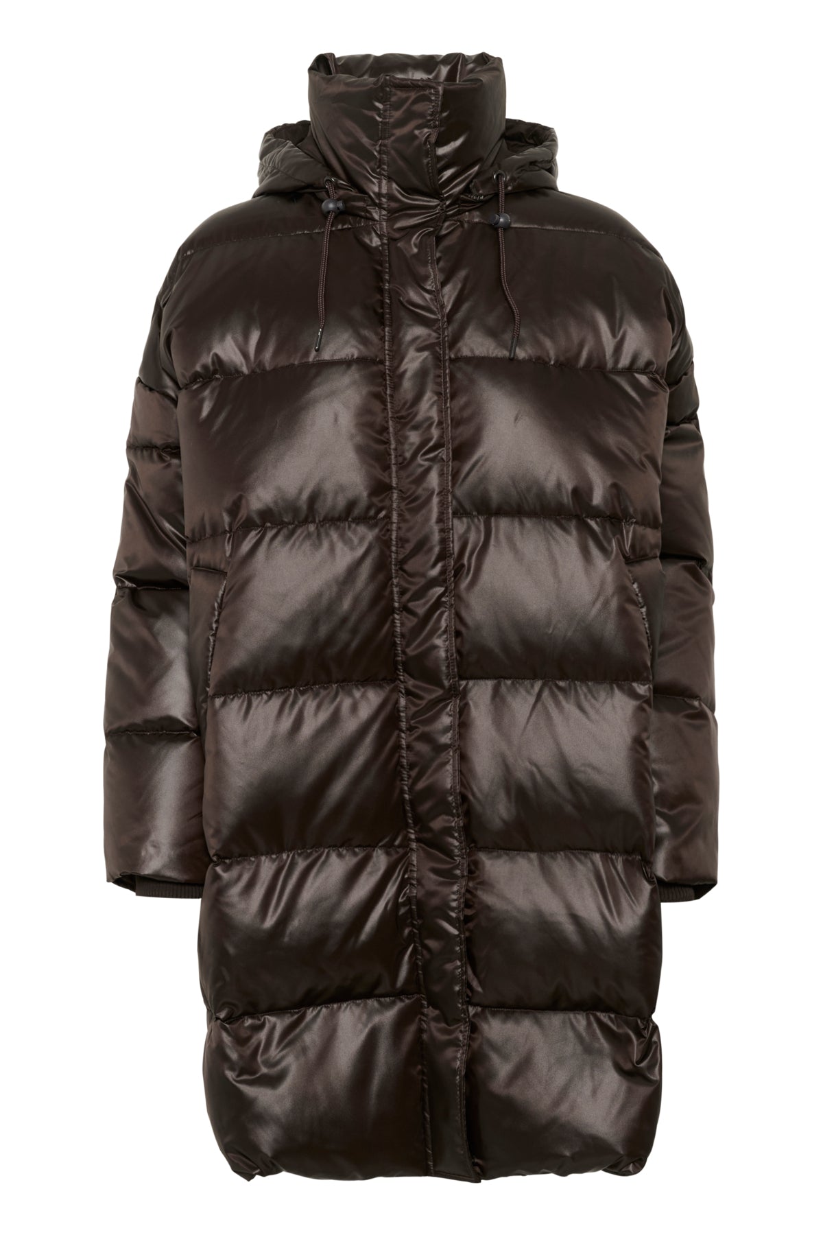 GlossyMW Down Long Jacket Espresso - 10704754