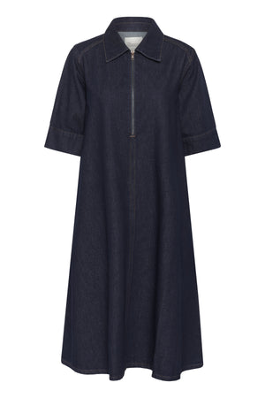 MaloMW 143 Long Dress Dark Blue Un-Wash - 10704782