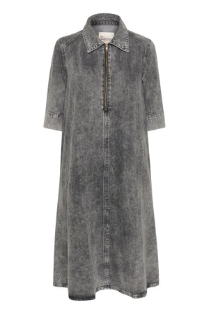 MaloMW 143 Long Dress Medium Grey Retro Wash - 10704782