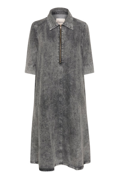 MaloMW 143 Long Dress Medium Grey Retro Wash - 10704782 Thumbnail