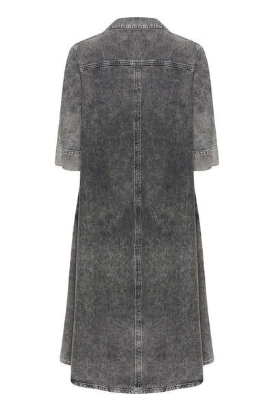 MaloMW 143 Long Dress Medium Grey Retro Wash - 10704782 Thumbnail