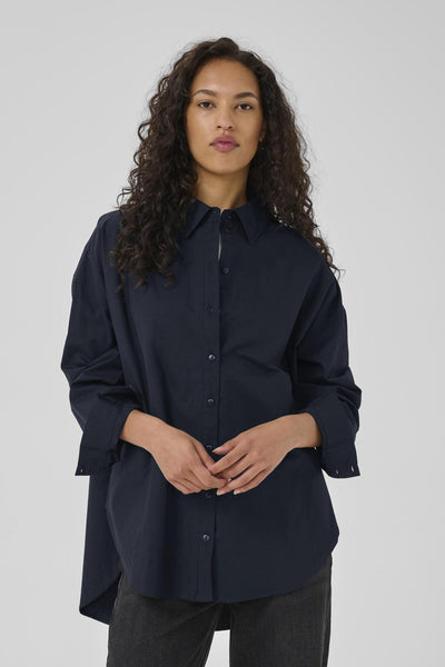 SunnaMW Boxy Shirt Black - 10705021 Thumbnail
