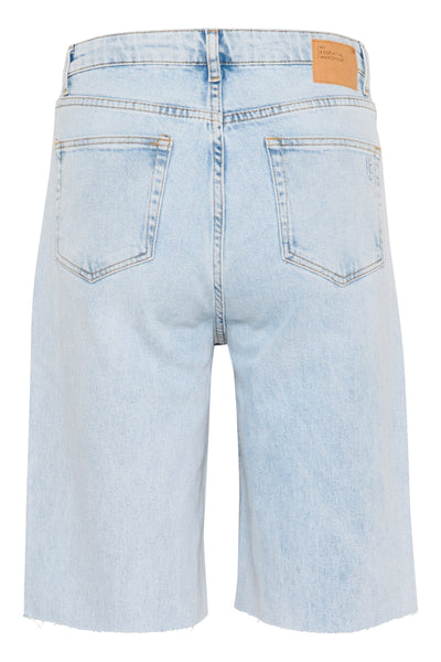 LouisMW 139 High Long Shorts Light Blue Retro Wash - 10705124 Thumbnail