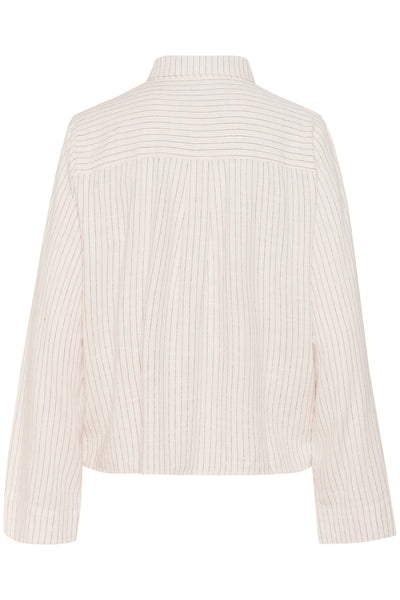 JannieMW Shirt Snow White W. Stripe - 10705172 Thumbnail