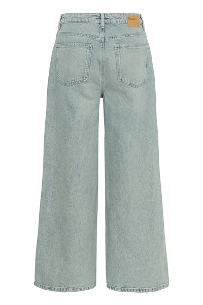 MWJessie 174 Low-Crotch X-Wide Light Blue Dirty Wash - 10705203 Thumbnail