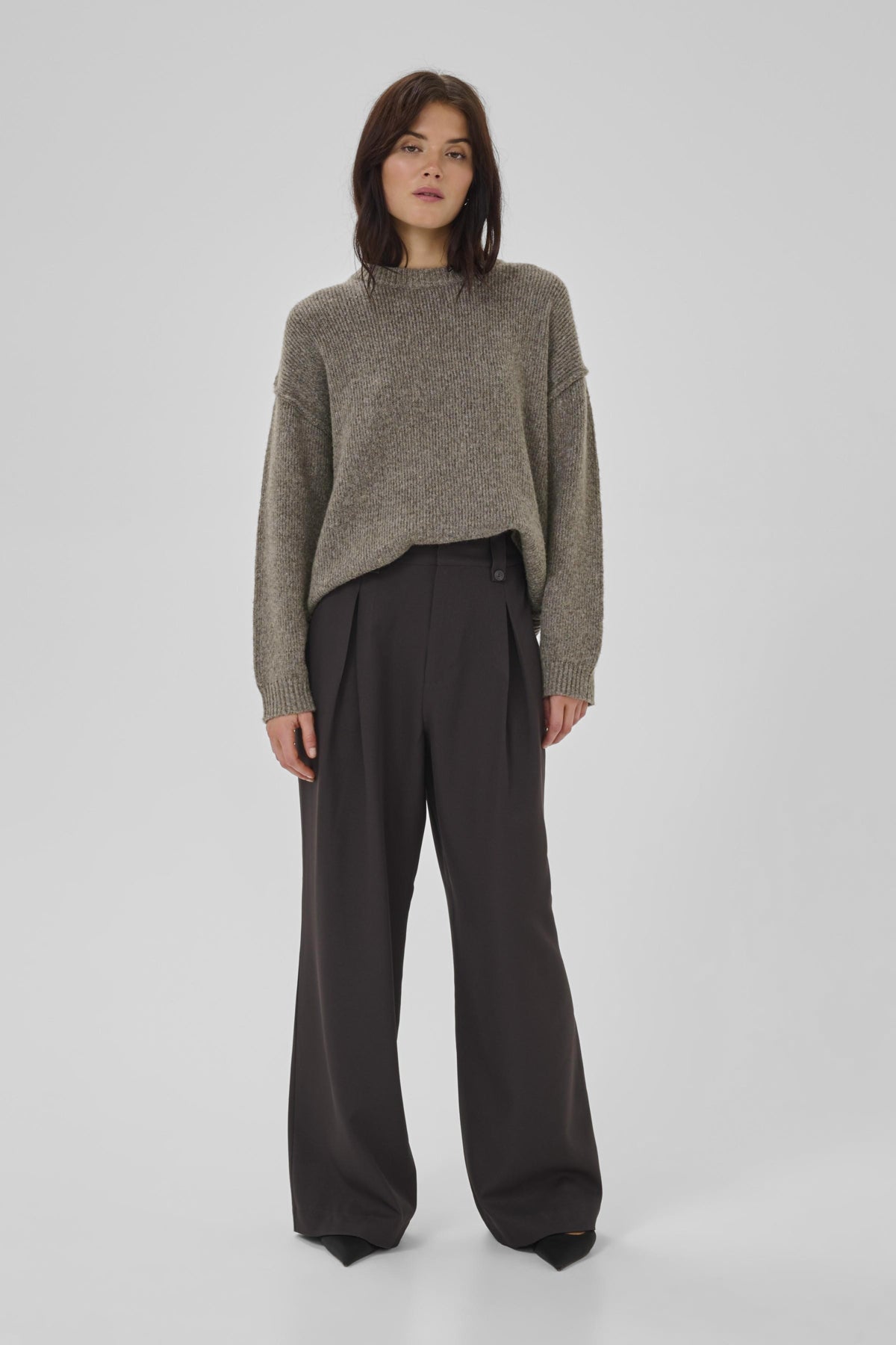 PalomaMW Knit Pullover Brown Melange - 10705315