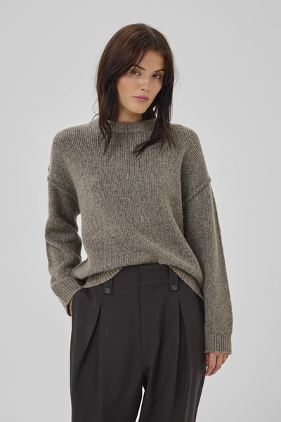 PalomaMW Knit Pullover Brown Melange - 10705315 Thumbnail