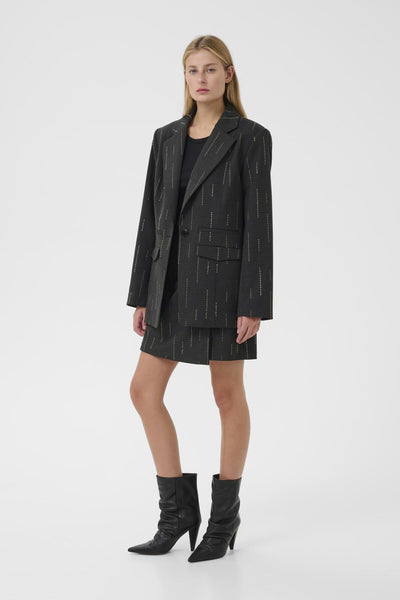 GZadira blazer Dark grey melange - 100494 - 10910707 Thumbnail