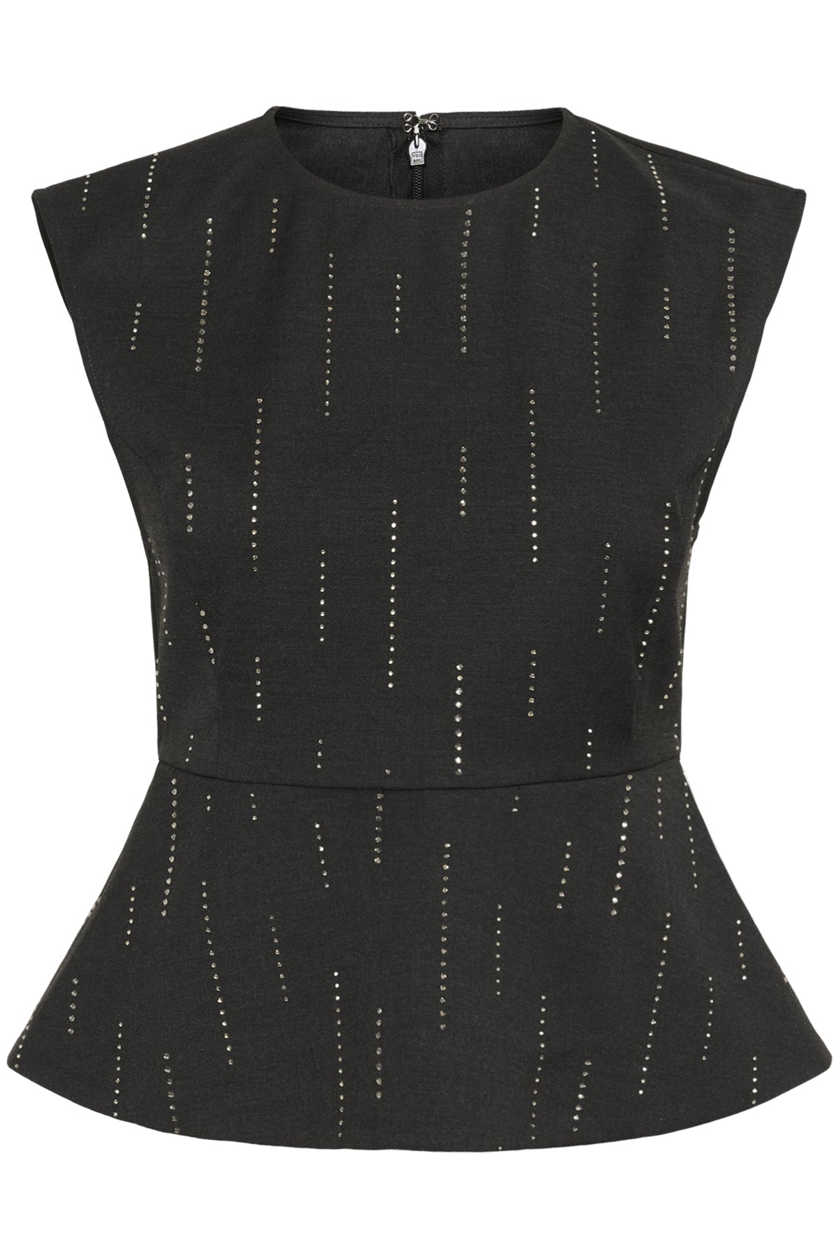 GZadira peplum top Dark grey melange - 100494 - 10910709