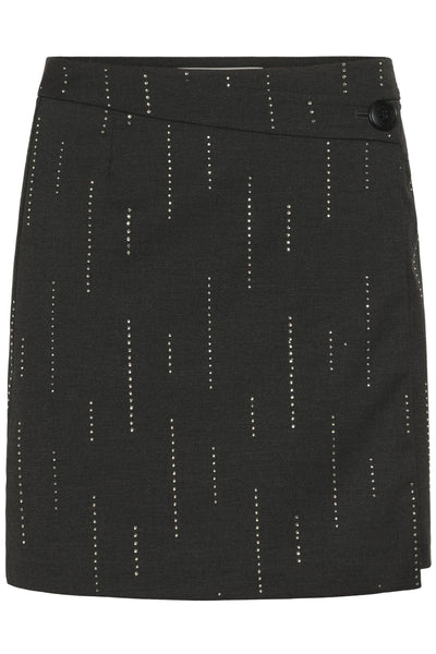 GZadira MW wrap skirt Dark grey melange - 100494 - 10910710 Thumbnail