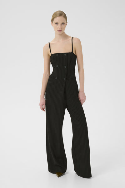GZjoelle jumpsuit Black pinstripe - 105270 - 10910726 Thumbnail