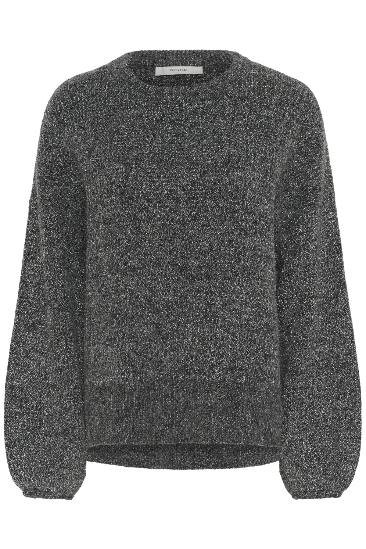 GZalpha shimmer pullover Charcoal melange with lurex - - 10910816