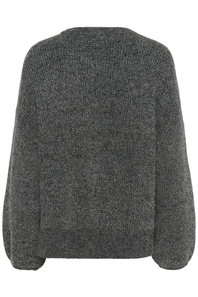 GZalpha shimmer pullover Charcoal melange with lurex - - 10910816 Thumbnail