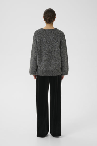 GZalpha shimmer pullover Charcoal melange with lurex - - 10910816 Thumbnail