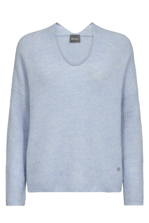 MMThora V-Neck Knit Cashmere Blue - 153900