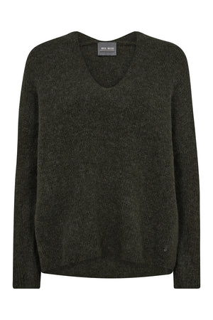 MMThora V-Neck Knit GRAPE LEAF - 153900