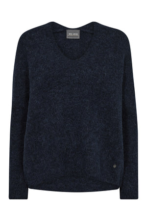 MMThora V-Neck Knit Salute Navy - 153900