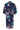 CROtta Kimono Navy Flower Print - 10611044