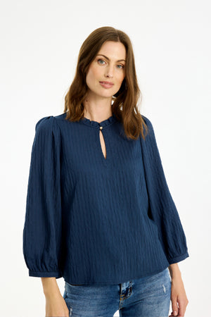 Franny blouse Navy - 16759