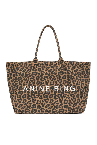 LEO CANVAS TOTE LEOPARD - A-13-11841-MTL59 Thumbnail