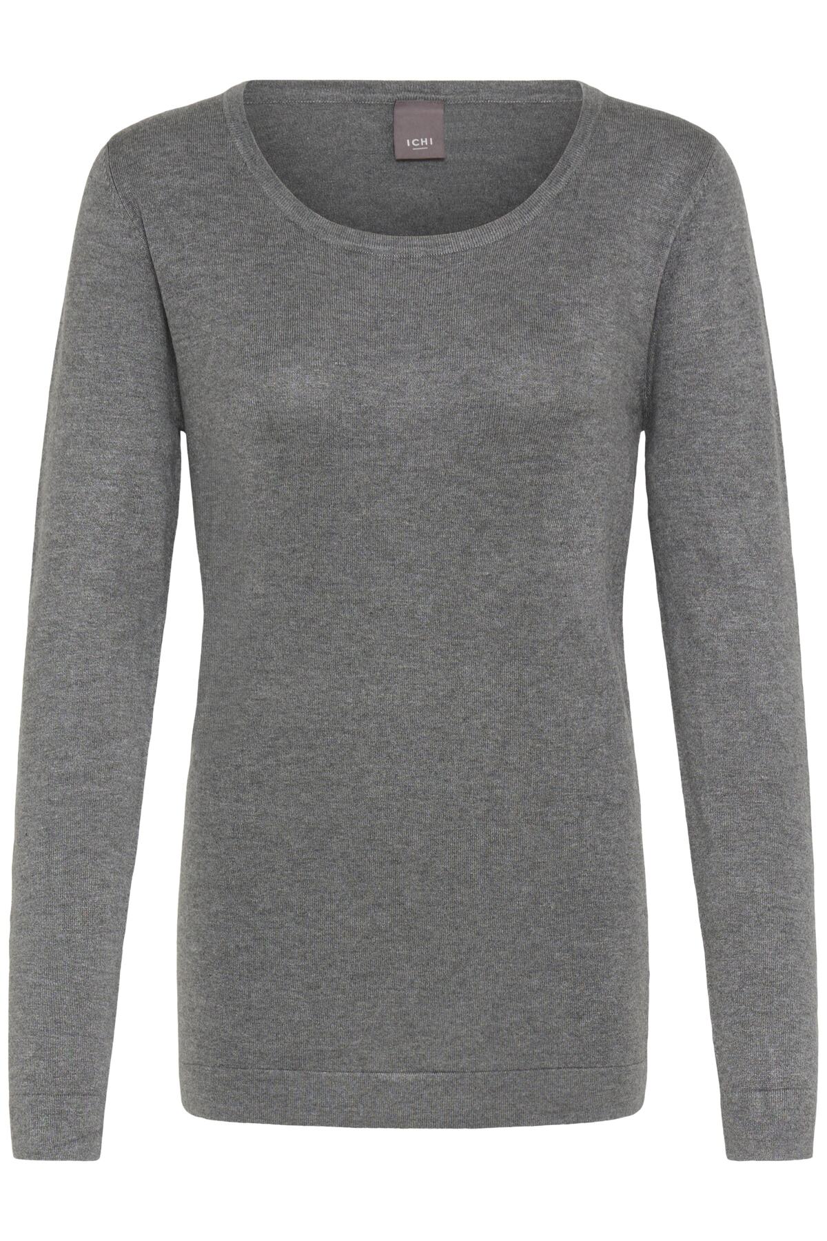 IHMAFA ROUND LS Dark grey melange - 20102553