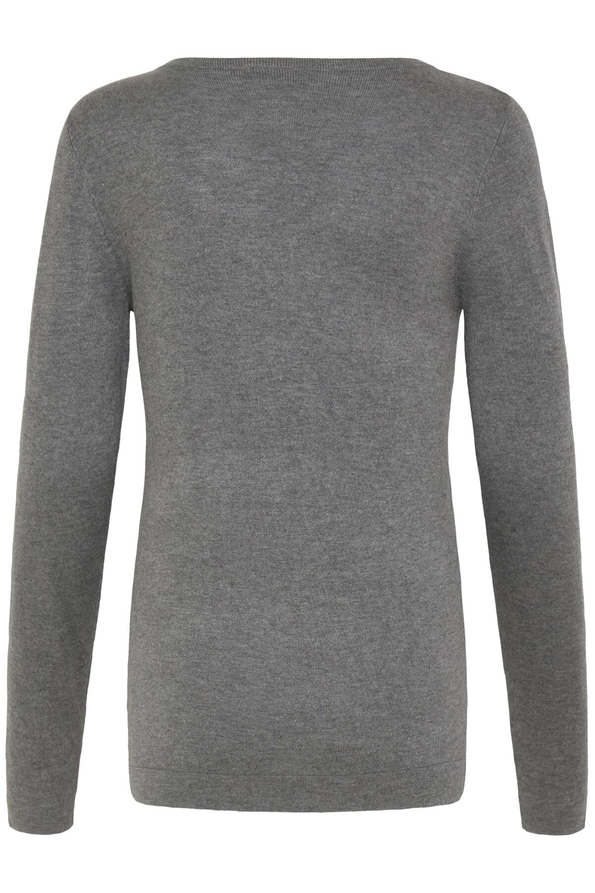 IHMAFA ROUND LS Dark grey melange - 20102553
