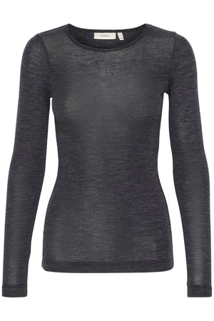 FangIW T-Shirt  LS Granite Melange - 30106096