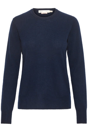 LukkaIW Crew-neck Pullover Marine Blue - 30107629 - 30107629