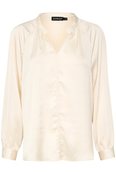 SLIoana Blouse LS Whisper White - 30407197 Thumbnail