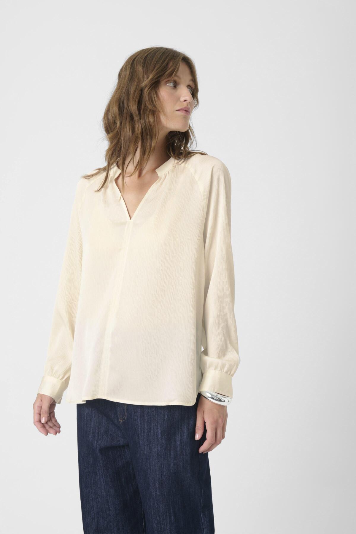 SLIoana Blouse LS Whisper White - 30407197