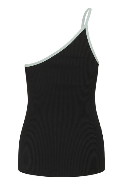 SLSimone Strap Top Black with Silver Blue - 30407321 Thumbnail