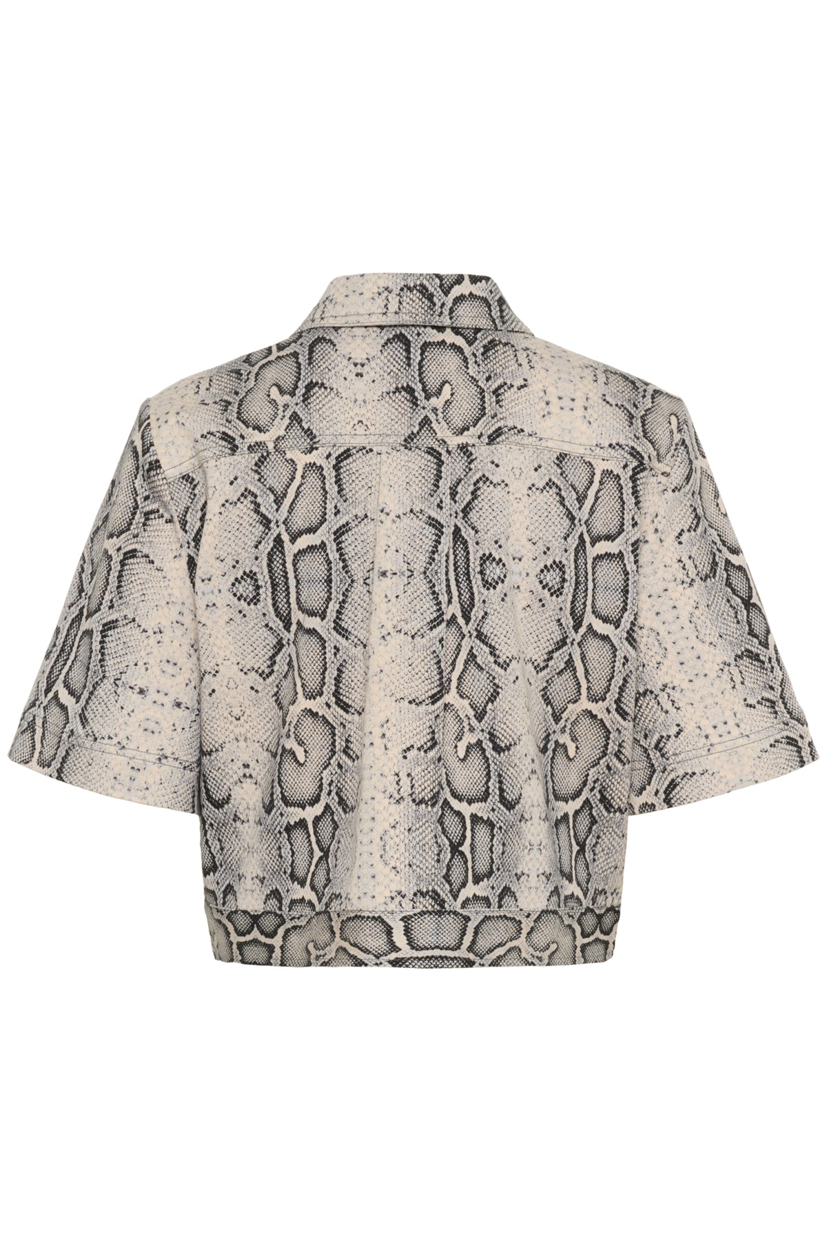 SLSandja Overshirt SS Grey Snake Print - 30408331