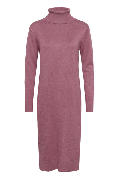 U6801, MilaSZ Rollneck Dress Red Violet Melange - 30501696 Thumbnail