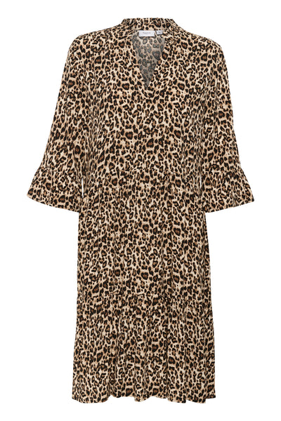 EdaSZ Dress Black Reg Leo - 30510220 Thumbnail