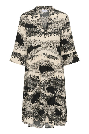 EdaSZ Dress Black Wavy Flowers - 30510220