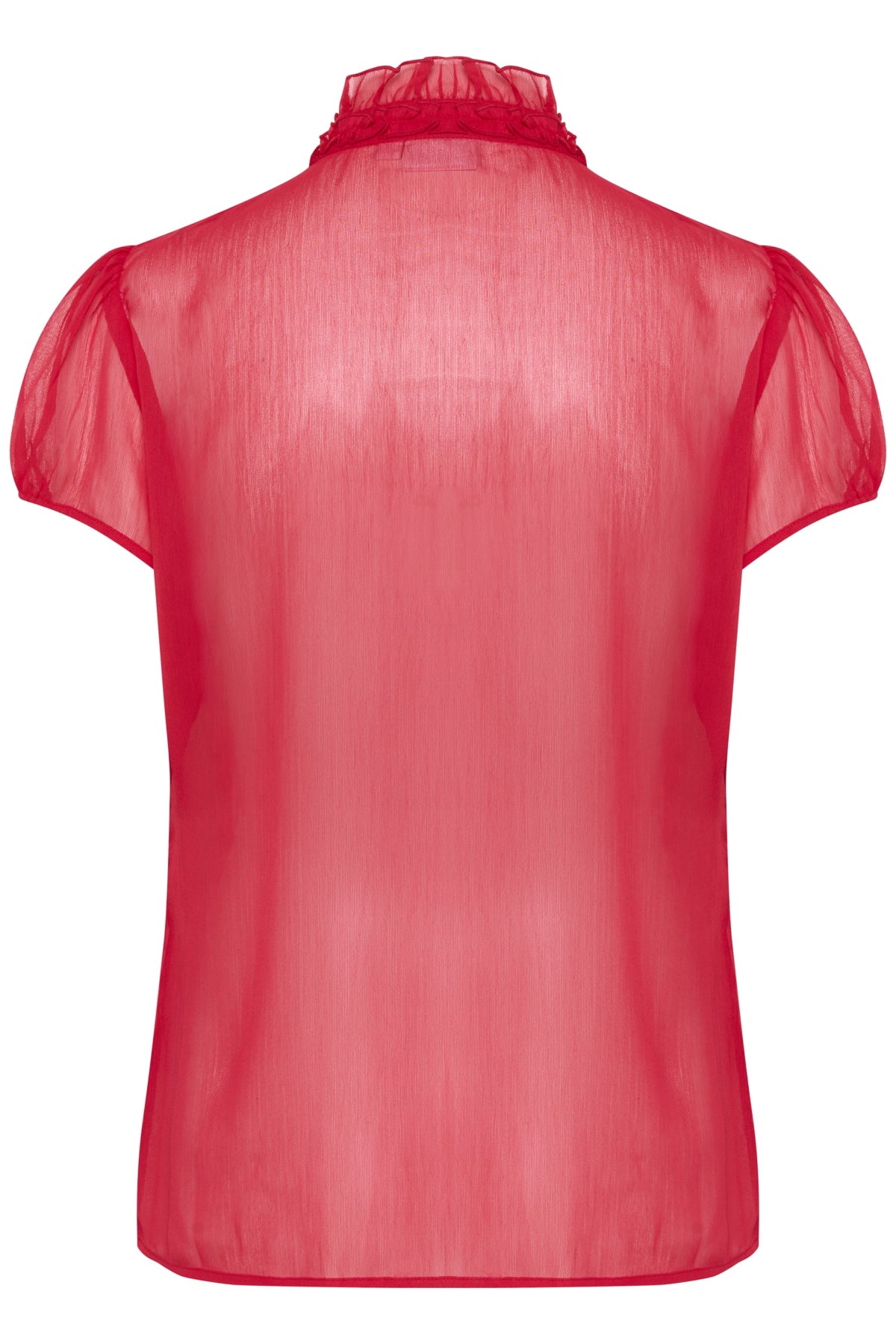 LiljaSZ Crinkle SS Shirt Viva Magenta - 30512464