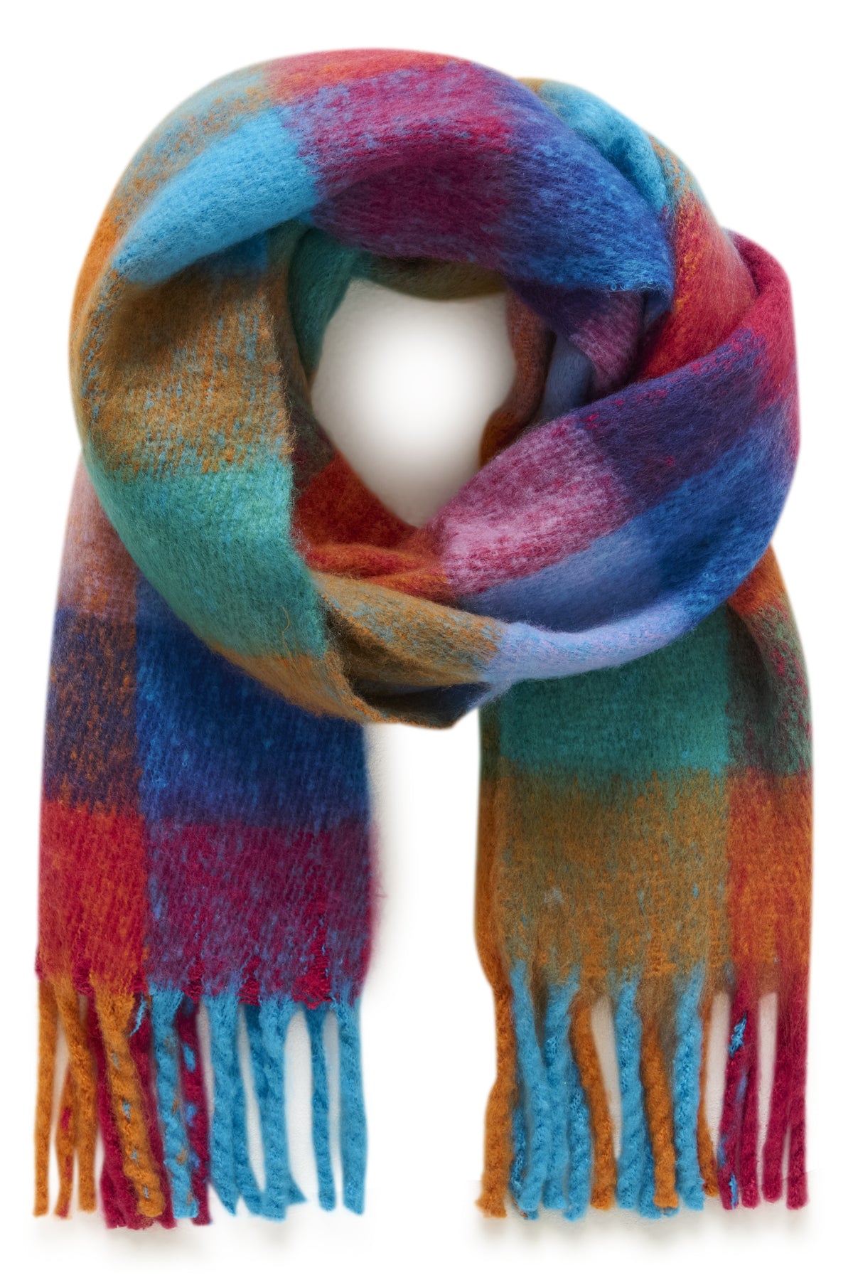 FalbertaSZ Scarf Red Multi Check - 305031 - 30513171