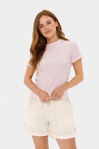 AsterSZ SS T-Shirt Barely Pink - 30513180 Thumbnail